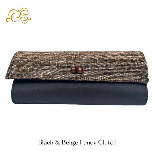 Black & Beige Clutch