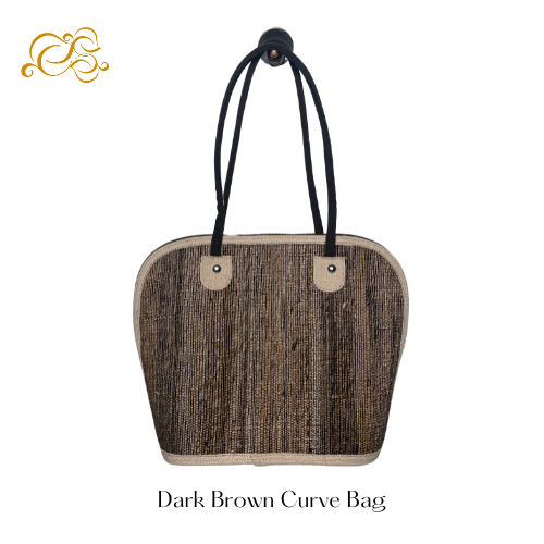 Dark Brown Curve Bag