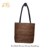 Reddish Brown Warp Handbag