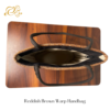 Reddish Brown Warp Handbag - Image 3