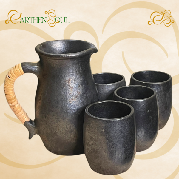 Set of 5 - Jug with Kapikasa Tumbler - Image 2