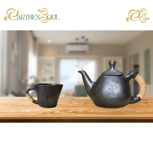 Black Square Teapot - Image 2