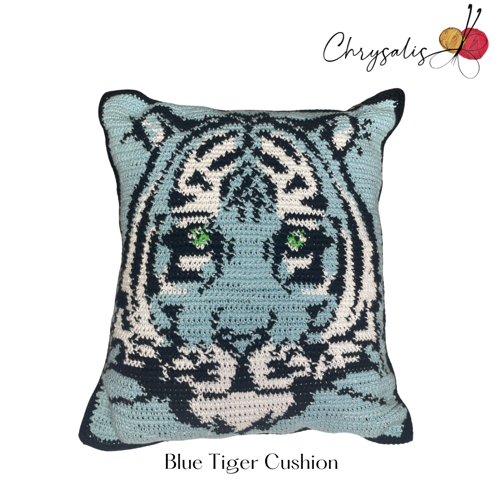 Blue Tiger Cushion