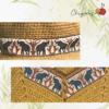 Combo - Brown with Elephant Design Jute Hat and Bag - Image 3