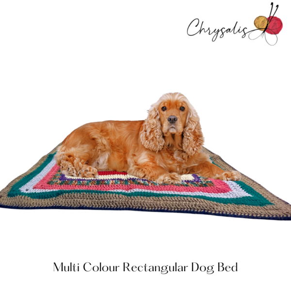 Multi Colour Rectangular Dog Bed - Image 2