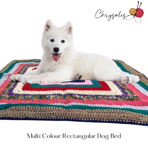 Multi Colour Rectangular Dog Bed - Image 5