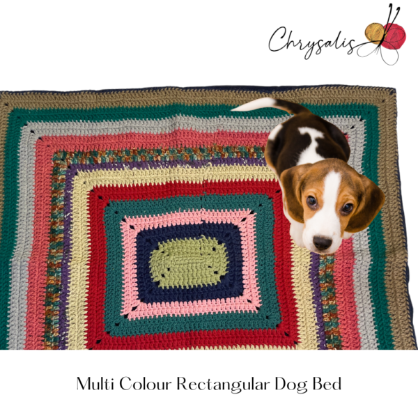 Multi Colour Rectangular Dog Bed - Image 3