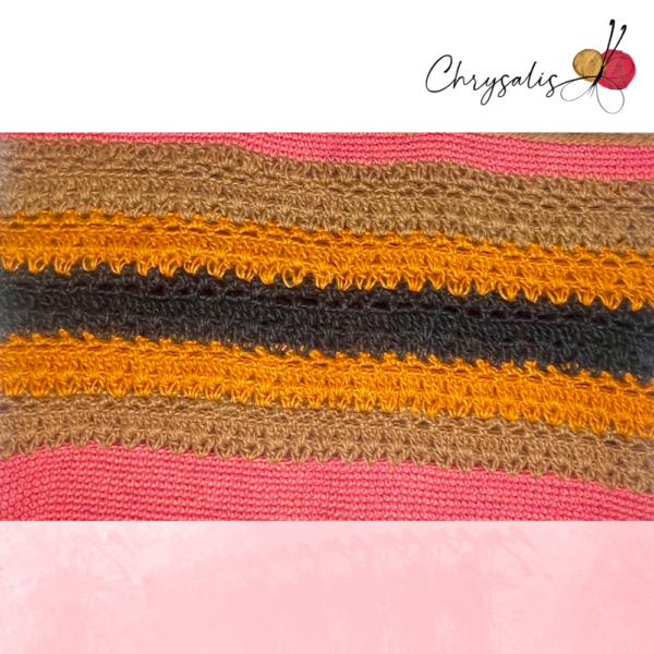 Pink and Brown Large Jute Bag - Image 4