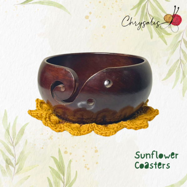 Sun Flower Coaster Set - Image 2