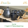 Tea Set - 1 Teapot & 4 Mariva Cups (Small)