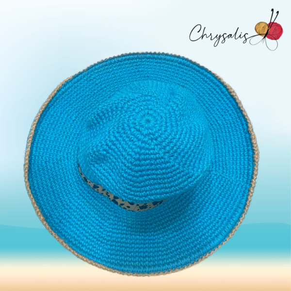 Teal Crocheted Hat - Image 2