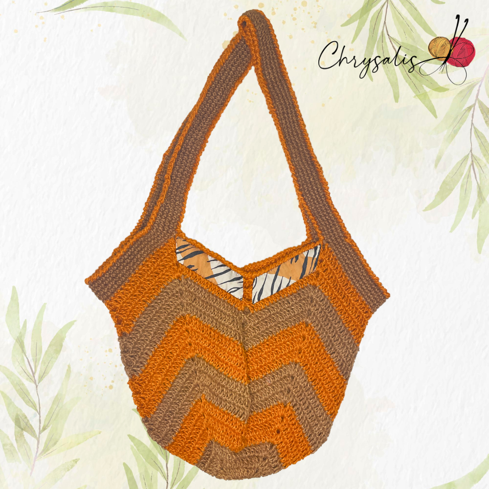 Tiger Inspired Jute Bag