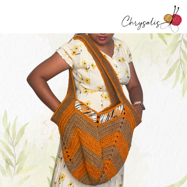 Tiger Inspired Jute Bag - Image 3