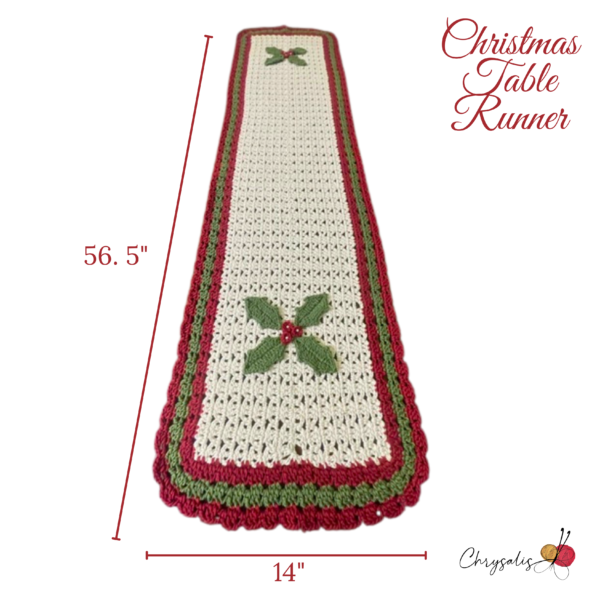 Off White Christmas Runner - Image 2