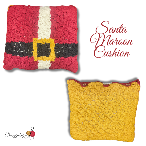 Santa Maroon Cushion - Image 2